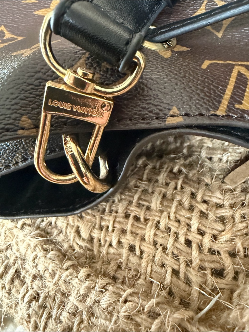 Source unknown Brown Monogram Drawstring Bucket Bag - Picture 5 of 12